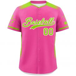 5 Pcs Custom Made Breathable Short Sleeve Baseball Jersey