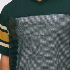 3 Pcs Stylish Short Sleeve Breathable UV Protection Mesh Rugby Fan Jersey